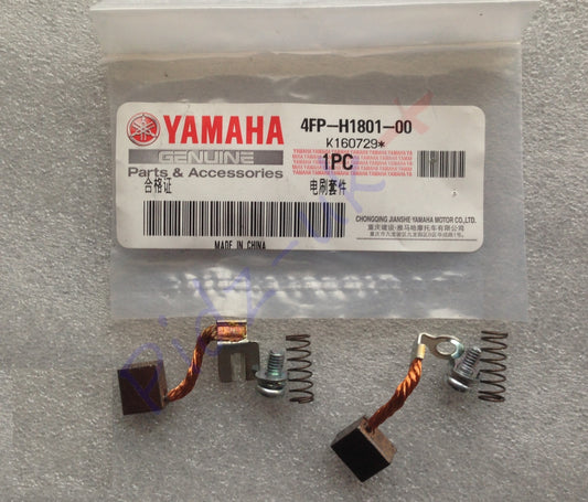 Genuine Yamaha AG125-TTR230-XT125-XTZ125E-YB125-YBR125 Starting Motor Brush Set: 4FP-H1801-00